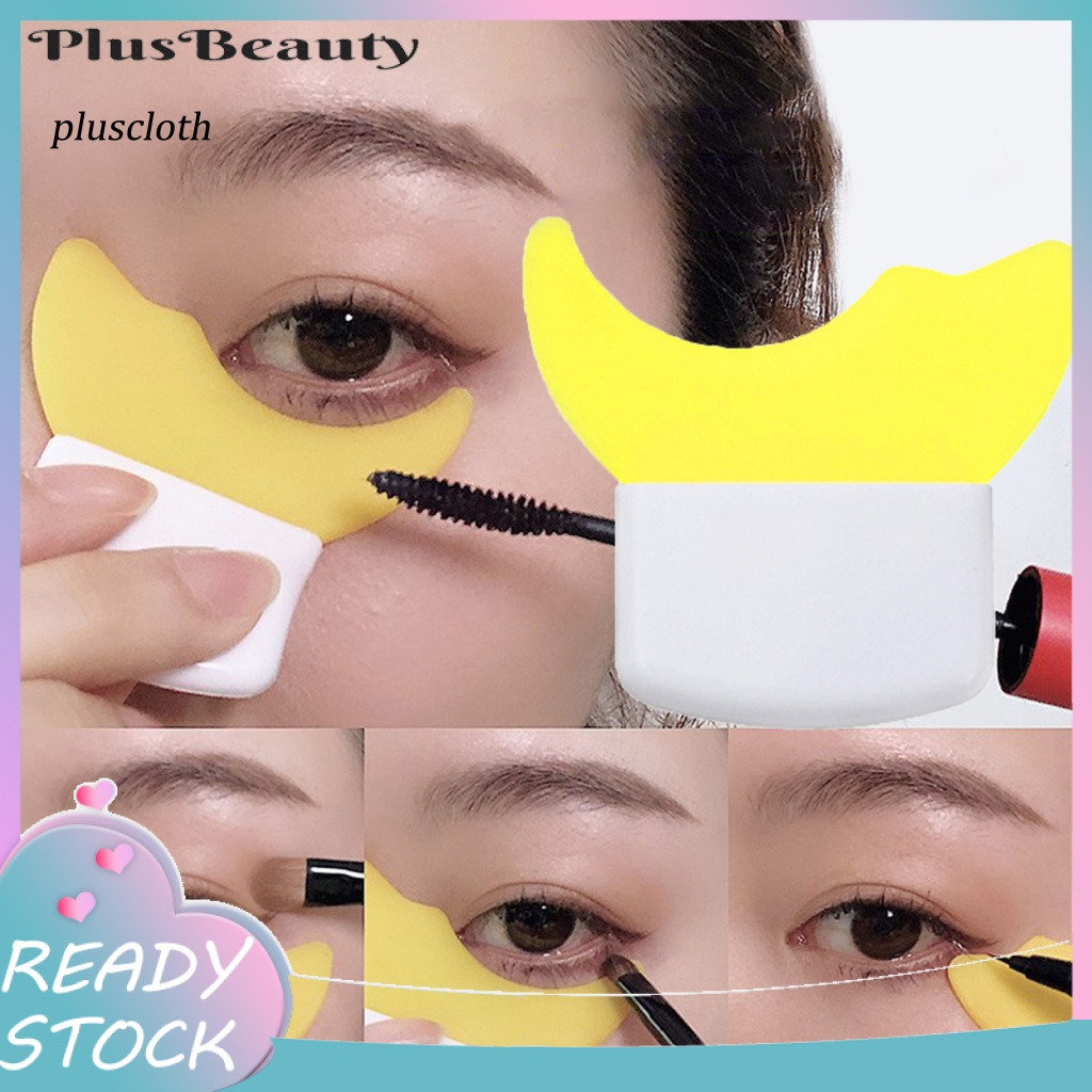 &lt; Pluscloth &gt; Dụng Cụ Hỗ Trợ Kẻ Mắt / Mascara / Phấn Mắt Đa Năng