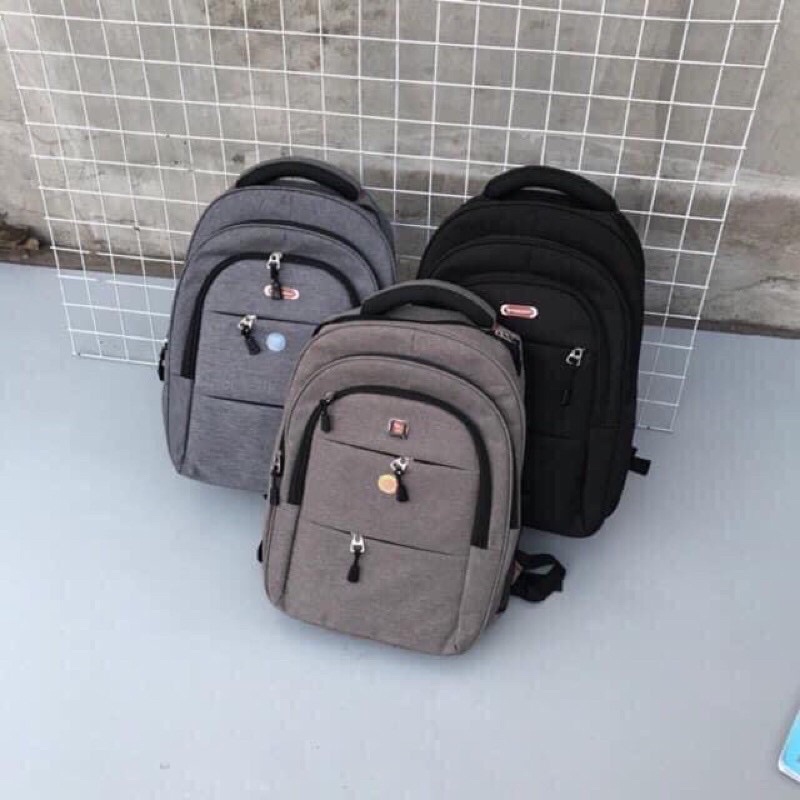 Balo Laptop Vải Canvas Cao Cấp Backpack 2810 Clothes Shop Balo Đi Học Đựng Laptop Ulzzang Unisex