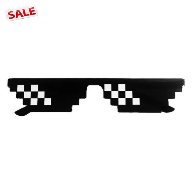 ✨spot✨Kính mát phong cách Minecraft 8 bit,Kính râm Minecraft Người lớn Trẻ em 8 Bit MLG Kính râm có điểm ảnh Khảm kính Cổ điển,Mắt kính hài hước dùng trong chụp ảnh Gemgem Mosaic kính khảm