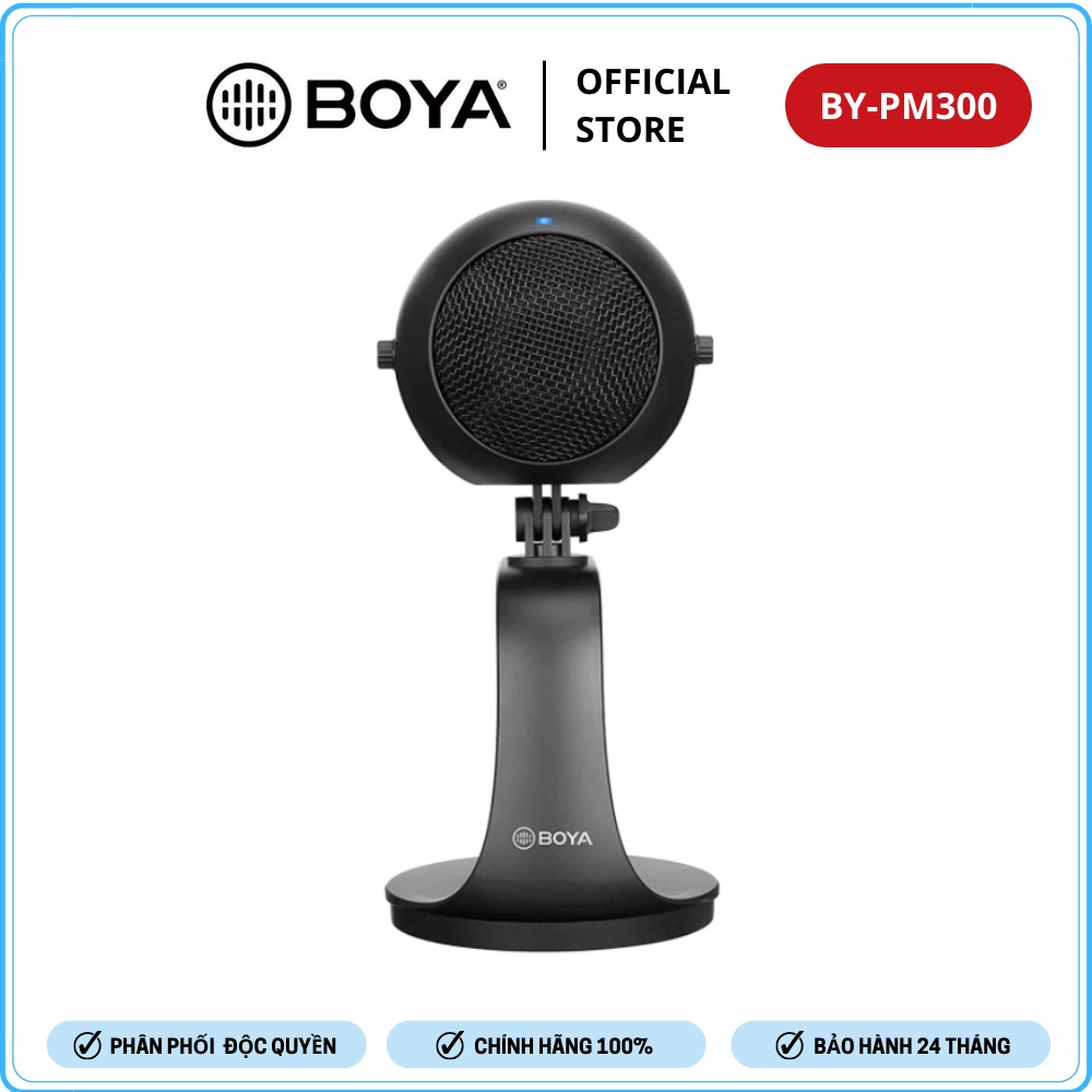 BOYA BY-PM300 - Hàng Chính Hãng - Mic thu âm để bàn dành cho điện thoại Android cổng Type-C và Laptop cổng USB