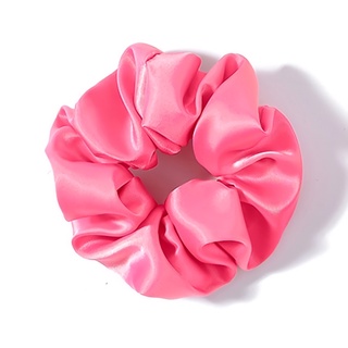 Cột tóc scrunchies vải phi bóng mềm mịn