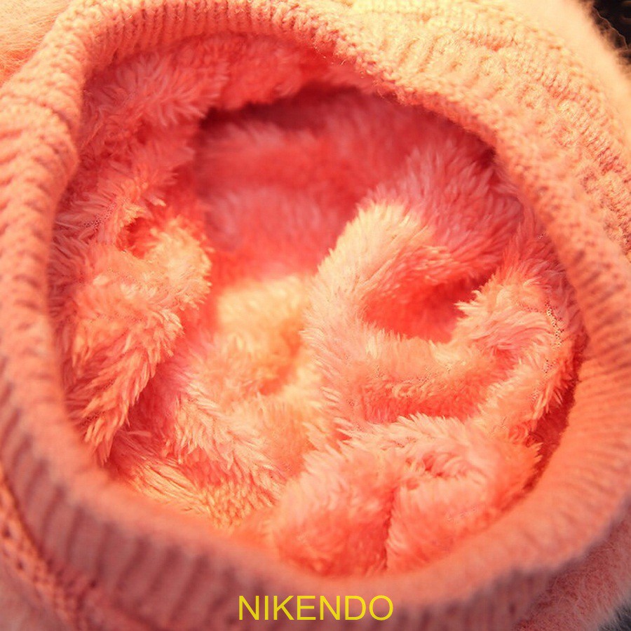 Nón Nồi Nữ, Mũ Len Lông Thỏ Phong Cách Hàn Quốc ( Bên Trong Lót Lông Ấm Áp)- Nikendo