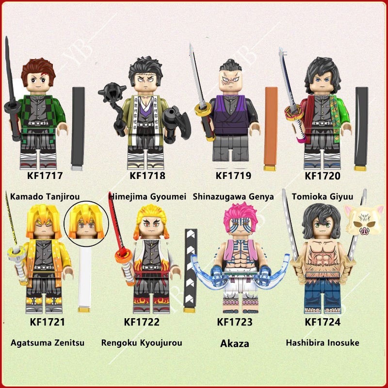 Đồ Chơi Lắp Ráp Trẻ Em Đồ Chơi Mô Hình Nano Demon Slayer Blade Inosuke Ninjago