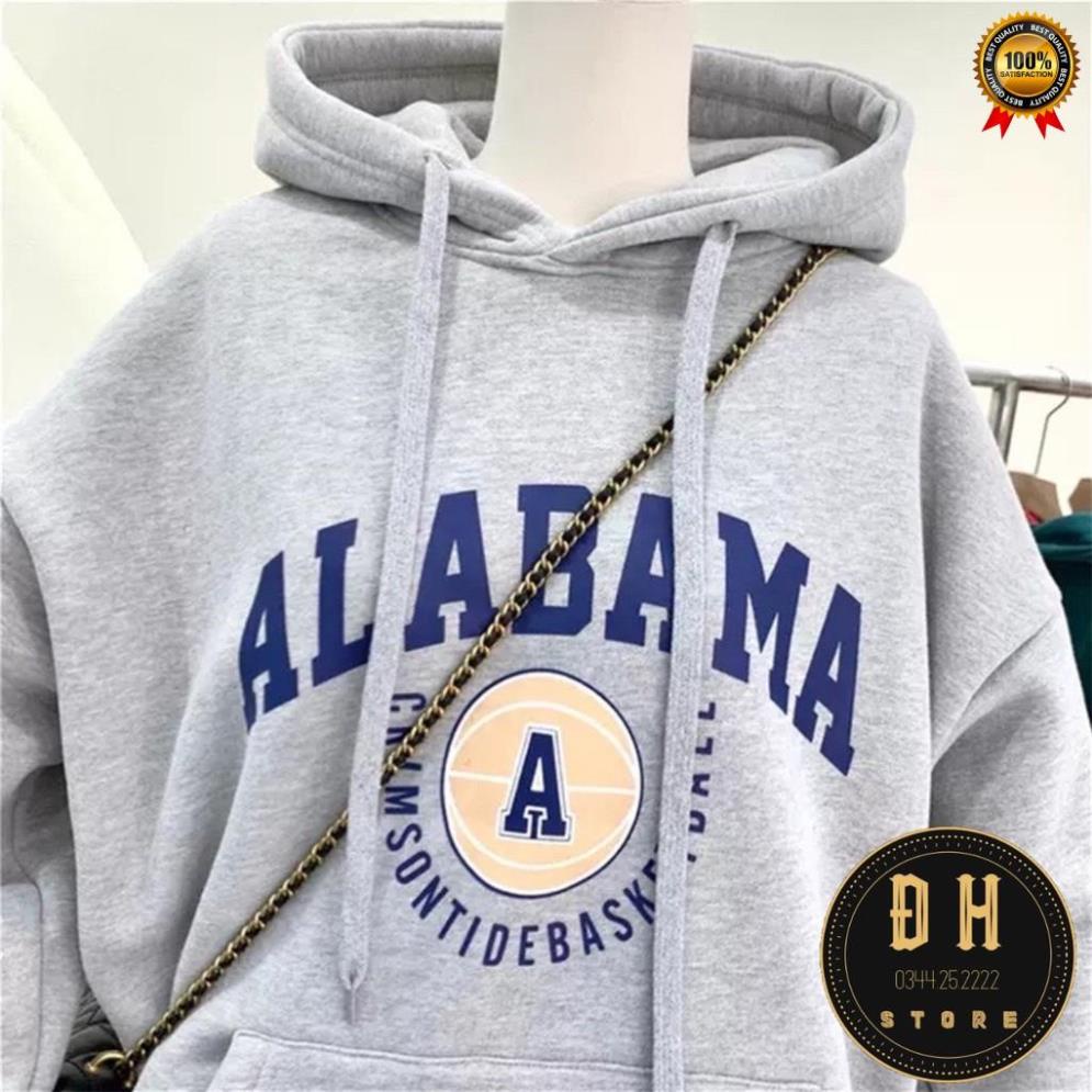 (Mẫu Mới 2021) Áo Hoodie In Chữ ALBAMA Có Mũ Nam Nữ Chất Nỉ Bông Dày Dặn Form Rộng Unisex- Áo Nỉ Nam Nữ Ulzzang | BigBuy360 - bigbuy360.vn