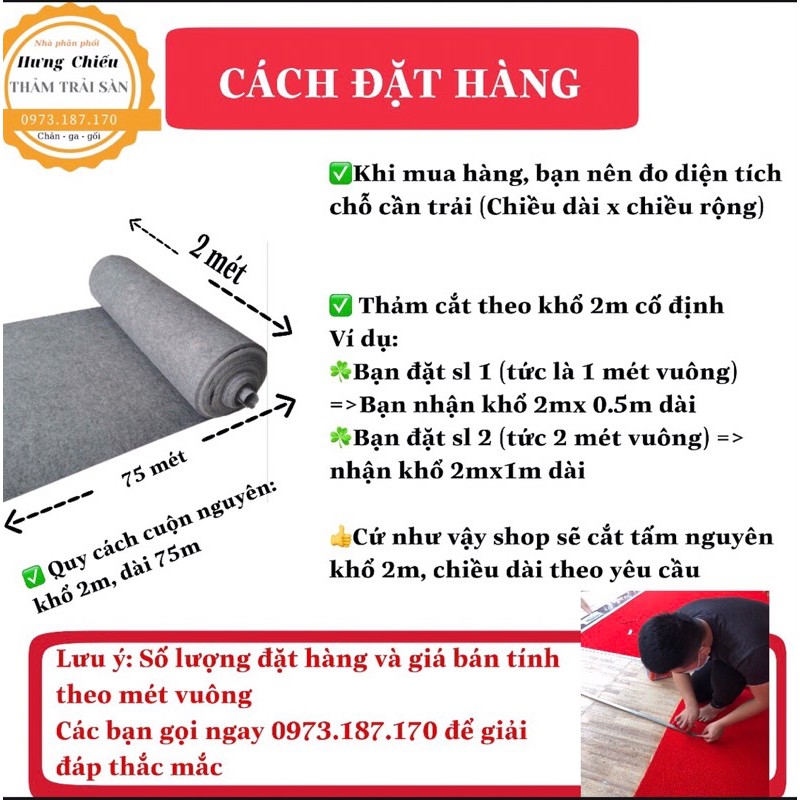 THẢM TRẢI SÀN nỉ văn phòng I THẢM TRANG TRÍ lót sàn sự kiện dày 3mm