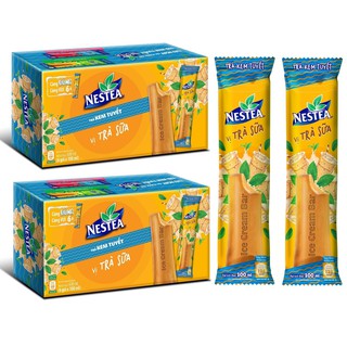 [2 Hộp] Trà Kem Tuyết Nestea Vị Trà sữa 6 thanh x100ml