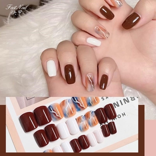 Set 24 móng giả nghệ thuật kèm keo
