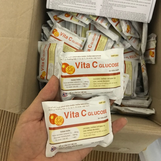 KẸO CAM TUỔI THƠ VITA C GLUCOSE - BỌC 24 VIÊN NGẬM