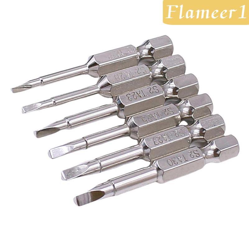 Bộ 6 Đầu Tua Vít Tam Giác 1 / 4 &quot;50mm Chuyên Dụng Cho Sửa Chữa Đồ Chơi