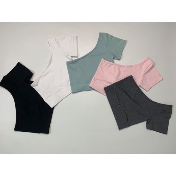 CROPTOP LỆCH VAI TAY NGẮN SIÊU SEXY