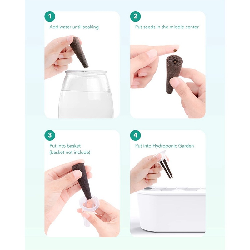 Bộ 50 Miếng Xốp Hỗ Trợ Trồng Cây Thủy Canh Trong Nhà