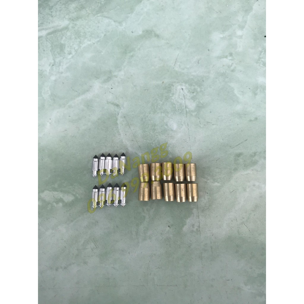 Bộ mũi khoan sửa bình xăng con xe máy có 10 cối và 10 kim honda