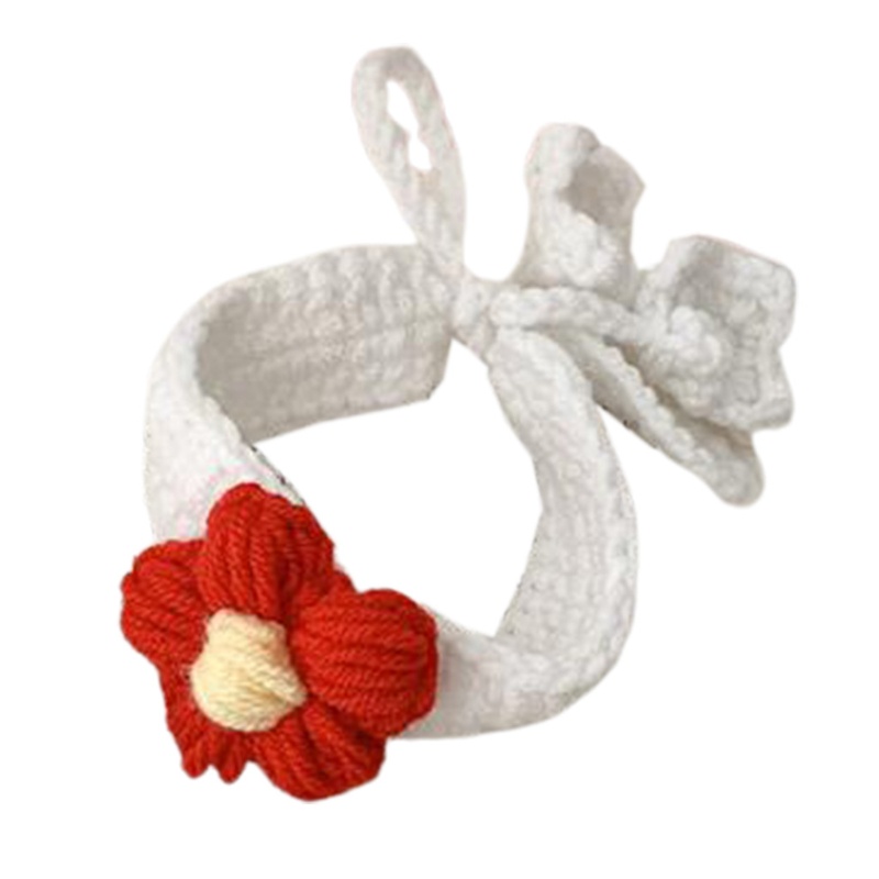 Kẹp Tóc Đính Hoa Giả Bằng Len Thủ Công Cho Bé Gái