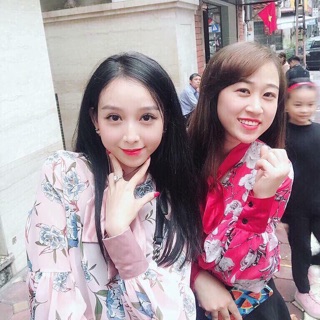 Sơ mi hoa cổ nơ( có ảnh thật)
