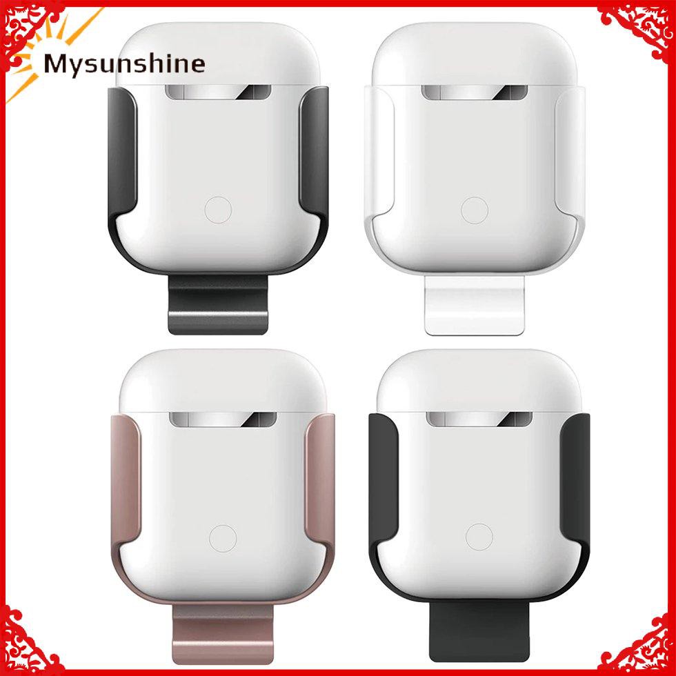 Vỏ Bảo Vệ Hộp Sạc Tai Nghe Không Dây Airpods Bằng Silicon Đeo Thắt Lưng Tiện Dụng Ốp | BigBuy360 - bigbuy360.vn
