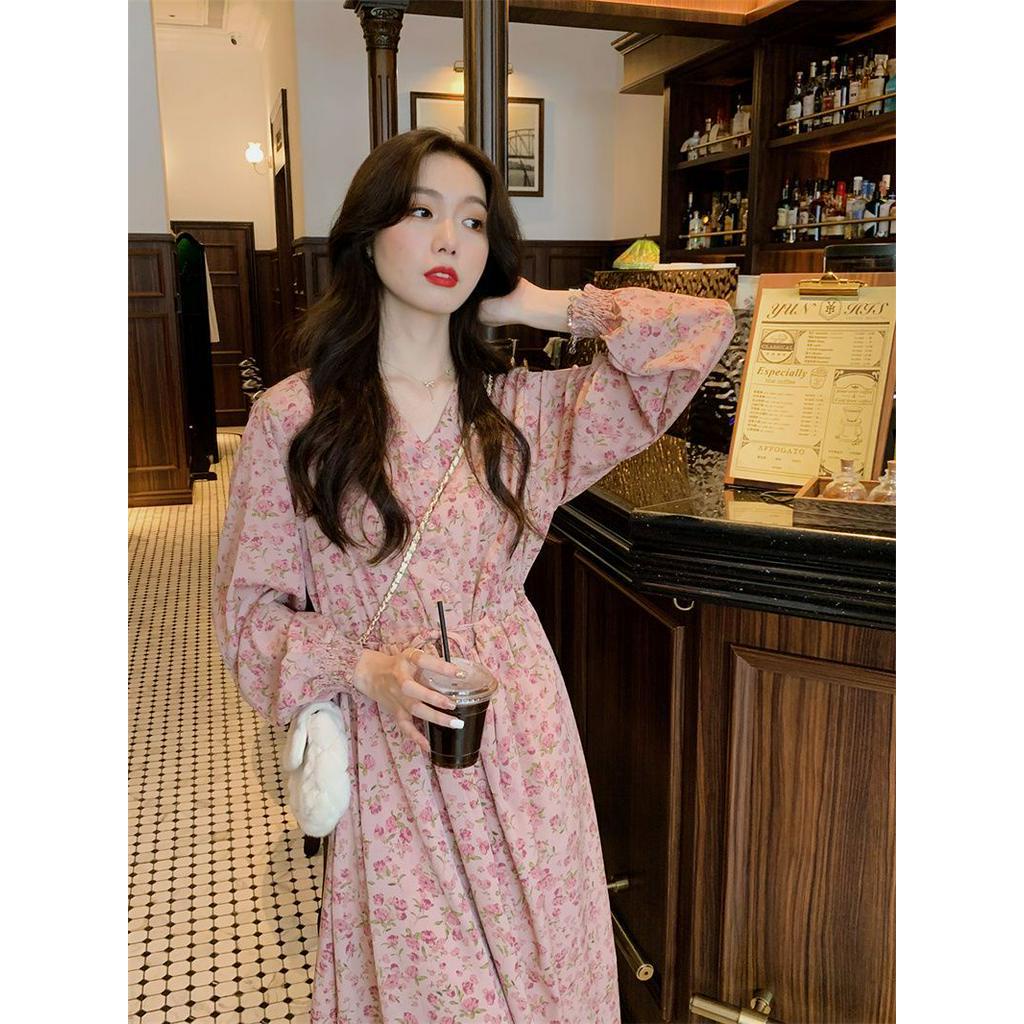 61318 Váy Hoa Hồng Buộc Dây