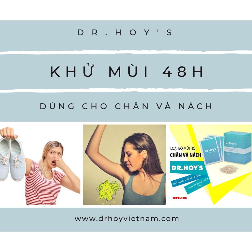 Khử mùi hôi chân, hôi nách thảo dược Dr.hoy's