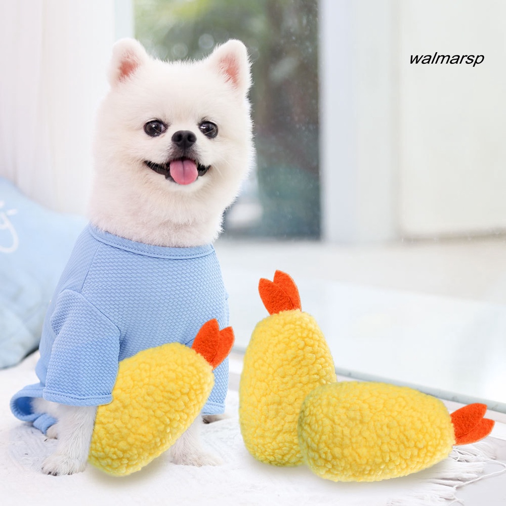 Đồ Chơi Nhồi Bông Hình Con Tôm Làm Sạch Răng Cho Thú Cưng Dễ Thương