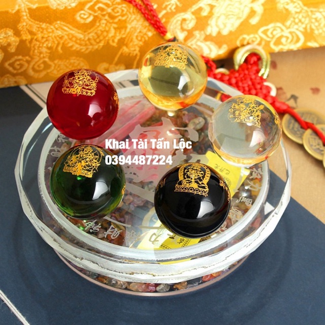 Đĩa bi ngũ hành Ngũ lộ Thần Tài trận mật tông Tây Tạng