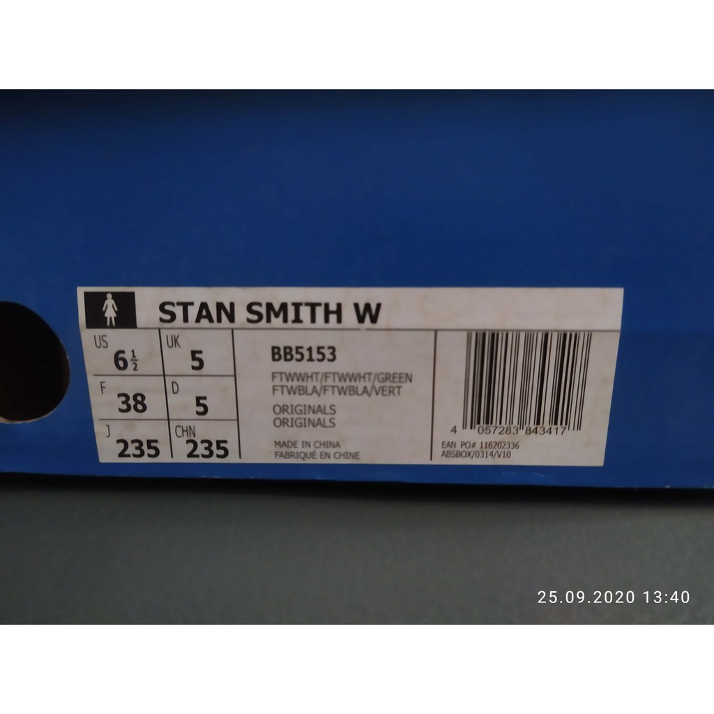 [Thanh lý] Giày adidas Stan Smith W phản quang màu cổ điển size 38