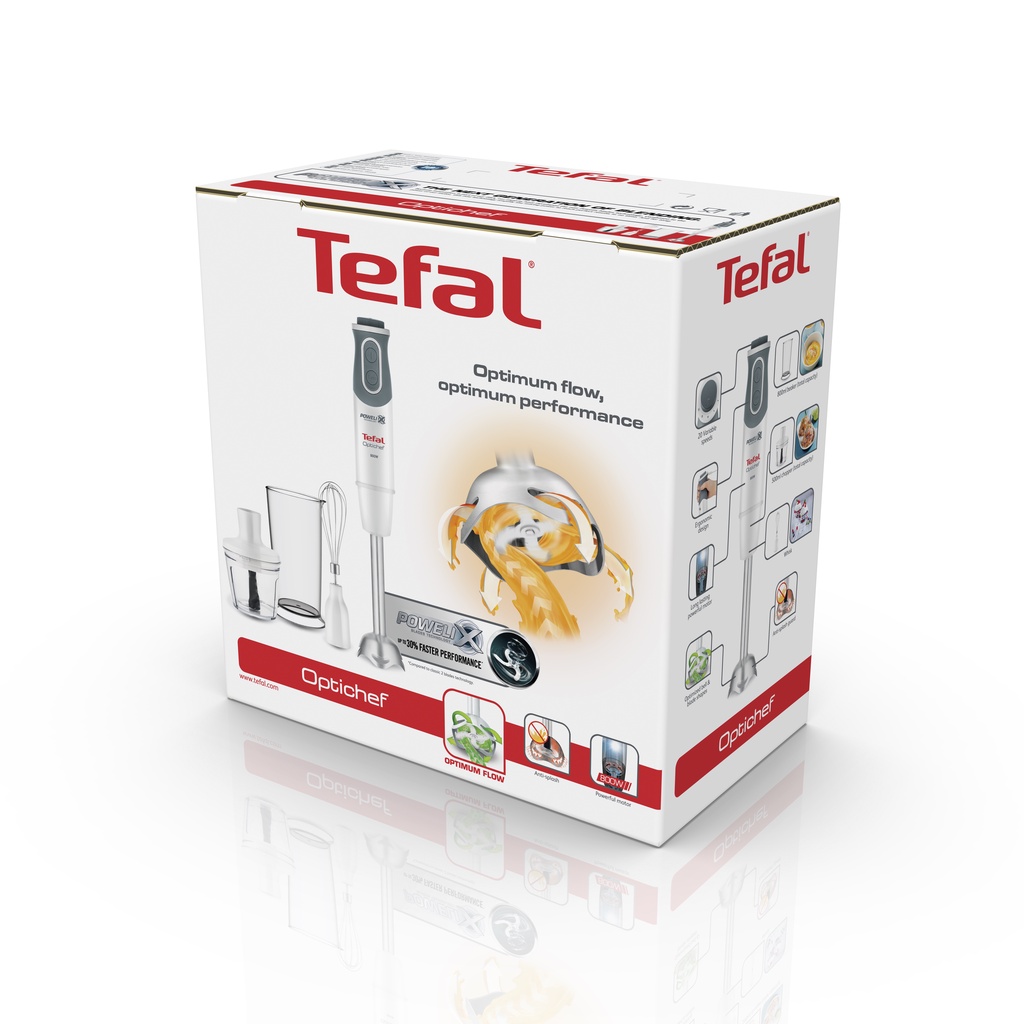 [GIFT] Máy xay sinh tố cầm tay Tefal HB643138 - trắng, 800W