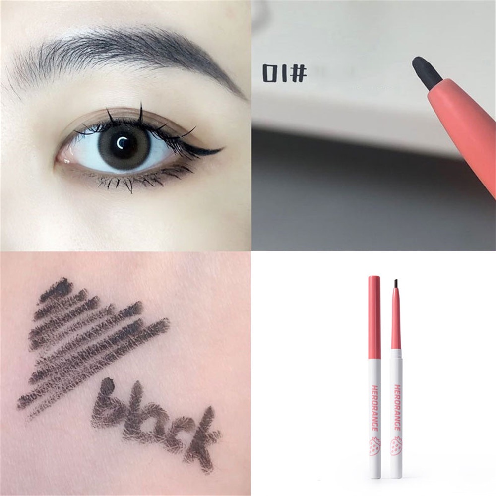 [Hàng mới về] Bút kẻ mắt HERORANGE đầu cọ mảnh 1mm chống thấm nước lâu trôi