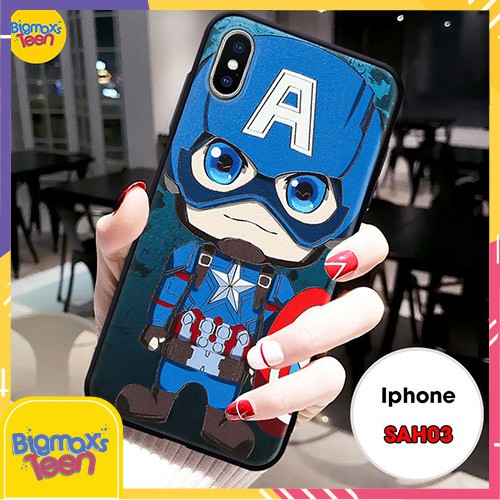 [RẺ NHẤT VN] ỐP LƯNG IPHONE Captain/Ironman/Spiderman/batman 7/7Plus/6 6S/6 6S PLUS/8/8PLUS/X/XS MAX/11 -ỐP IPHONE #7