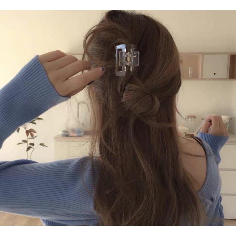 kẹp tóc gắp nhựa vuông Hàn Quốc
