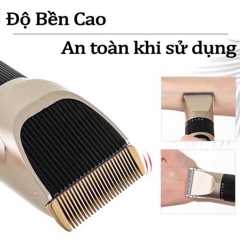 Tăng Đơ Cắt Tóc, Tông Đơ Cắt Tóc Cao Cấp Cho Bé Hair Clipper Đầu Sạc USB Tặng Kèm 9 Phụ Kiện