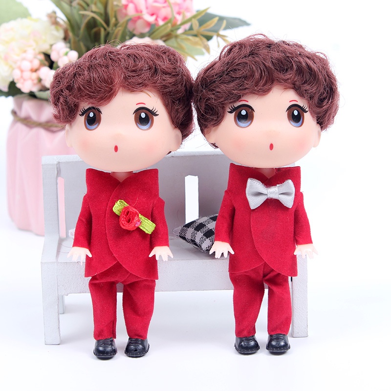 Búp bê trang trí bánh sinh nhật  búp bê Chipi nam 12cm