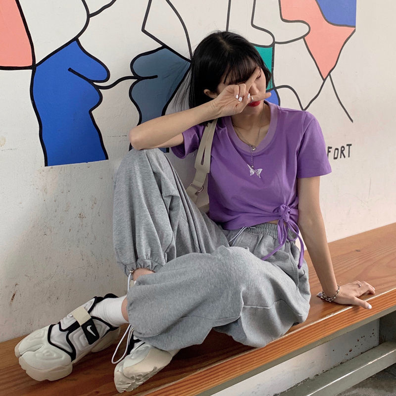 Quần legging lưng cao thiết kế dáng rộng thoải mái hợp thời trang