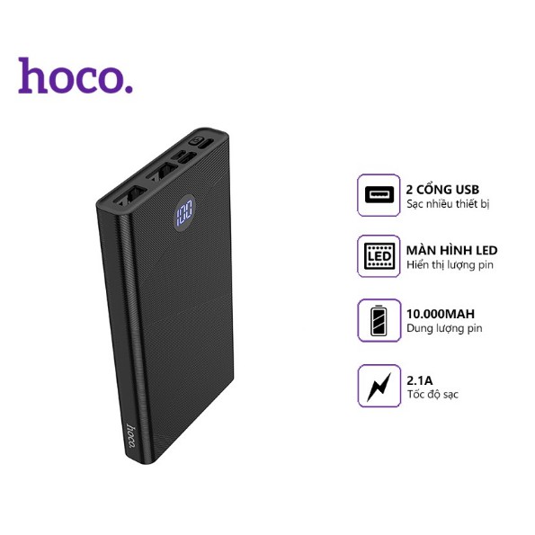 Pin Sạt Dự Phòng Cao Cấp Hoco 10.000 mAh