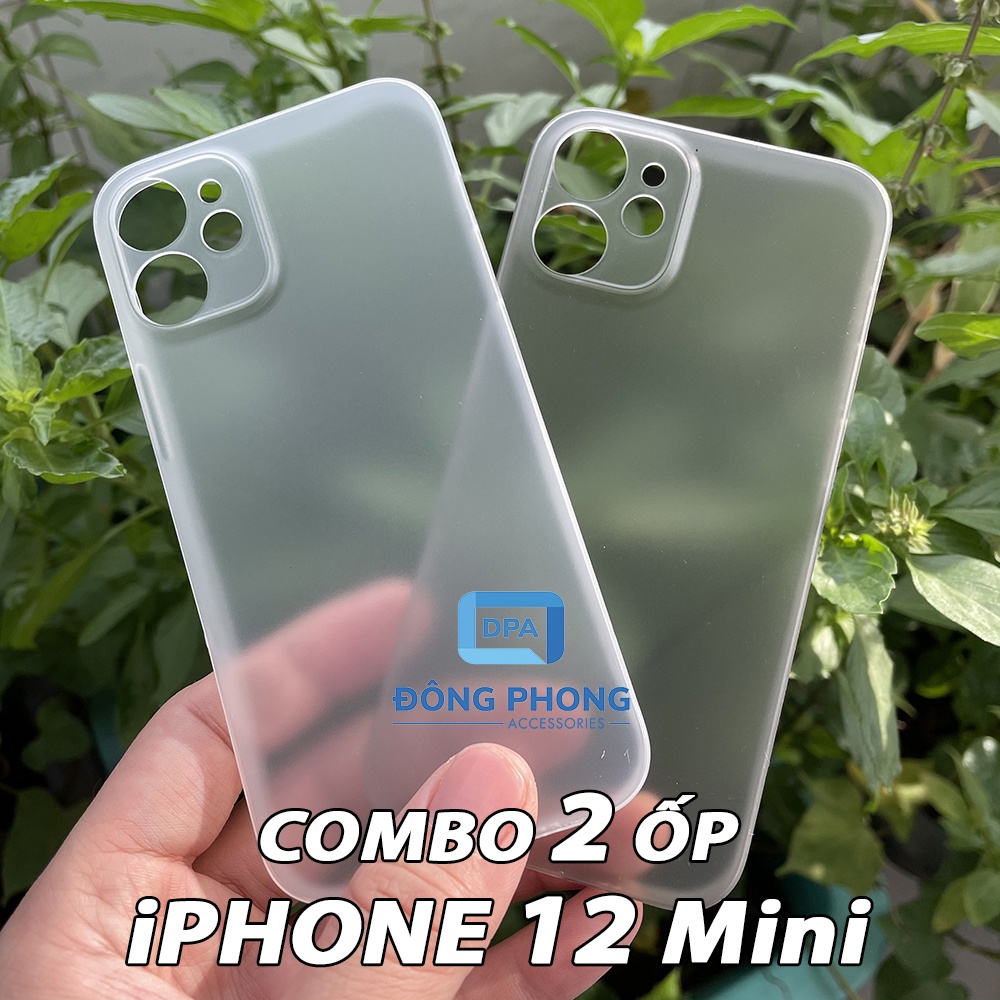 Combo 2 Ốp Lưng iPhone 12 Mini Siêu Mỏng