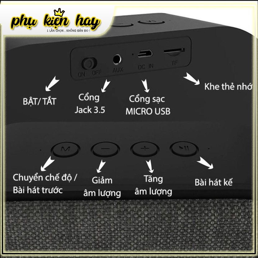 Loa Bluetooth Remax RB-M11 bọc vải công suất 5W