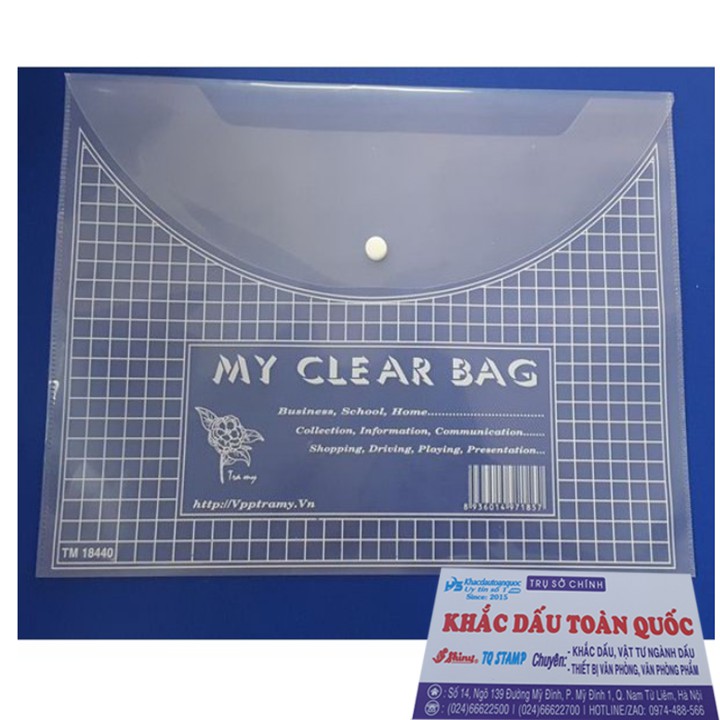 Túi MyClear Bag / Túi cúc bấm 1 khuy