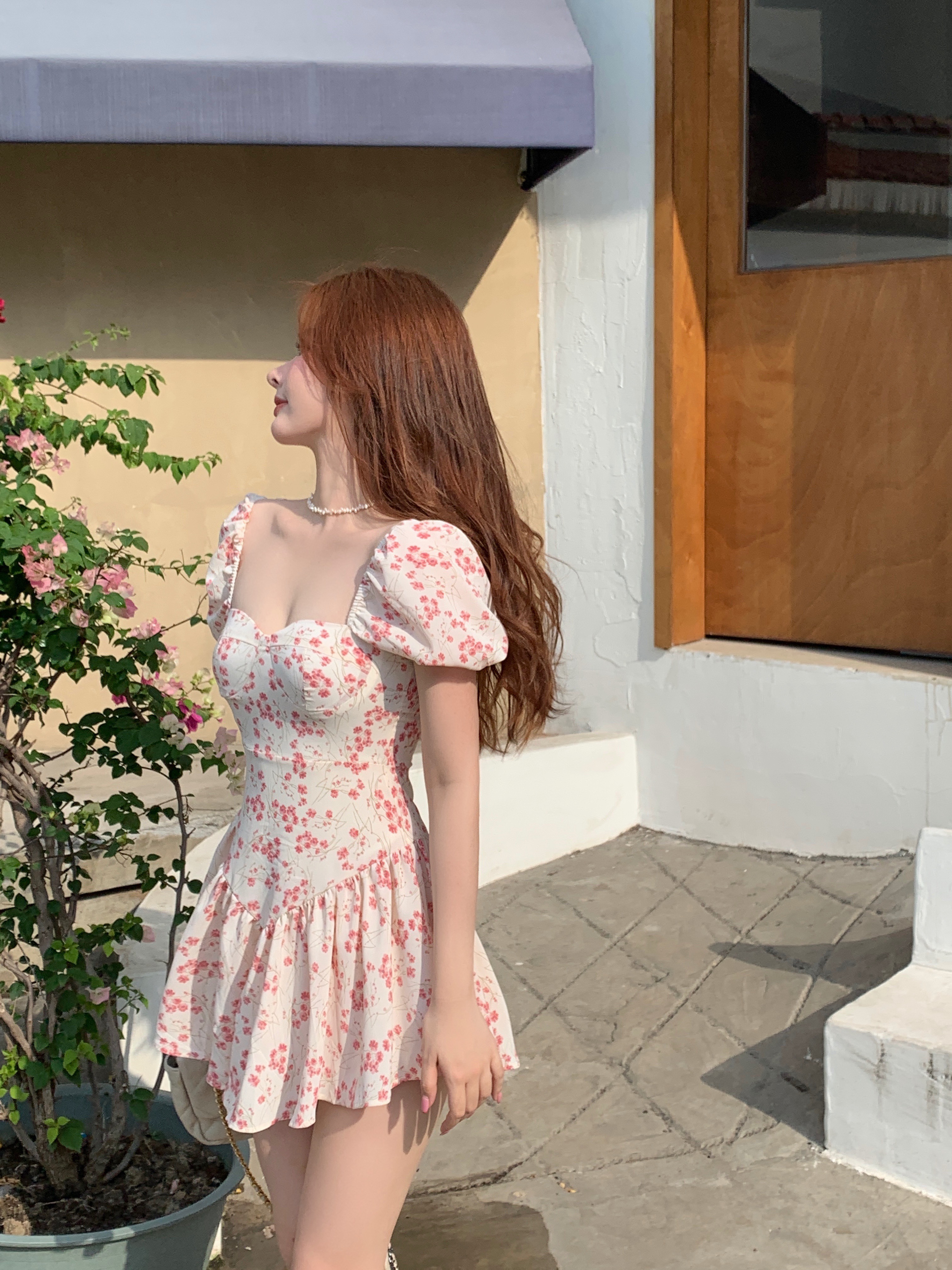 Đầm Nữ Ngắn Tay Cổ Tròn Eo Cao Thời Trang Pháp 2021years | BigBuy360 - bigbuy360.vn