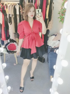 Áo Peplum Nơ Bigsize (60kg->90kg)