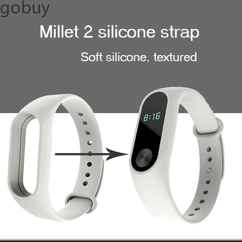 Xiaomi Mi Band 2 Strap Bracelet Strap Miband Replacement Solid Color Silicone Wristband vn