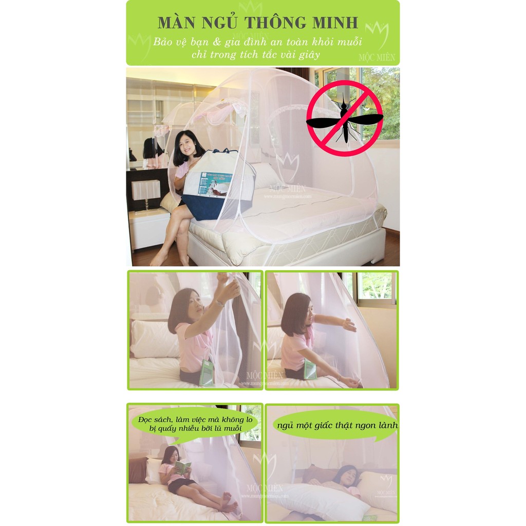 Mùng chụp tự bung cao cấp MỘC MIÊN