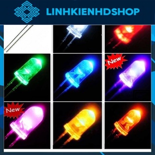 Bộ 10 chiếc Đèn led trong nhiều màu siêu sáng 3MM màu trong phi 3