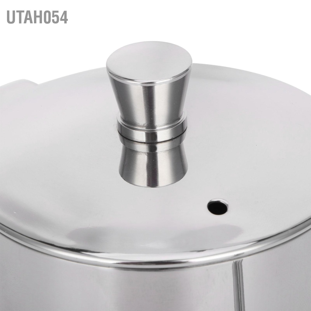 [Hàng Sẵn] Ấm pha cà phê nhỏ giọt bằng thép không gỉ 304 có nắp đậy kiểu cổ ngỗng 600ml【Utah054】