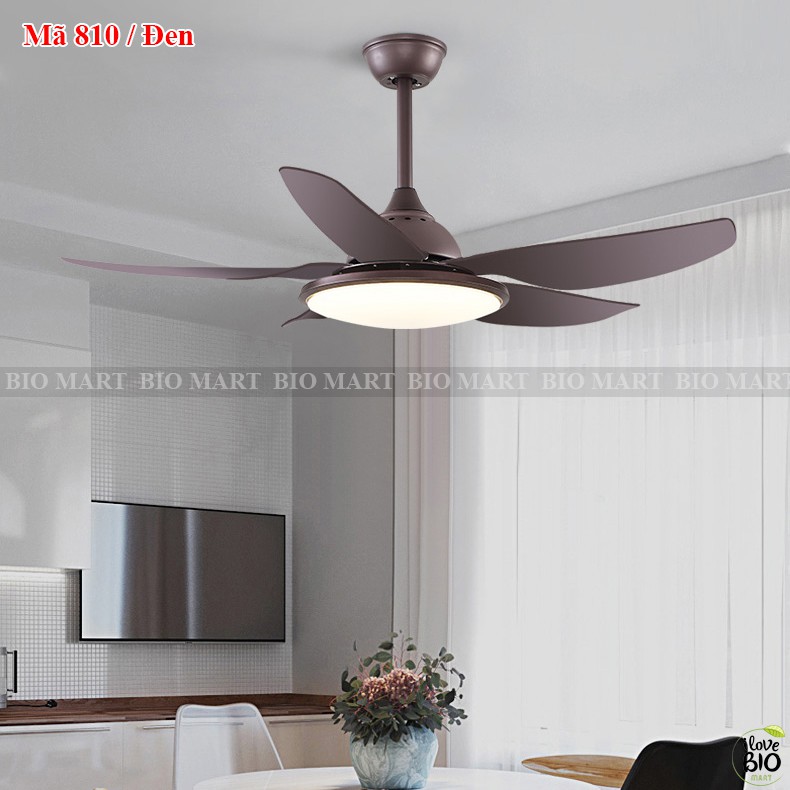 Quạt Trần Đèn Nhập Khẩu Cao Cấp 810 - Đèn Quạt Trần 6 Cấp Độ Gió Có Điều Khiển Từ Xa - BIO182