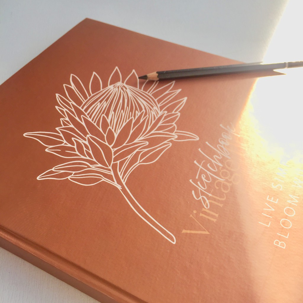 Sổ tay Crabit Sketchbook - Florist (Hoa Nâu)