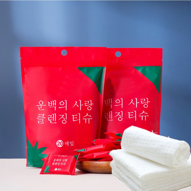 Bộ 20 khăn nén cotton dùng một lần tiện lợi cho các hoạt động ngoài trời đi du lịch