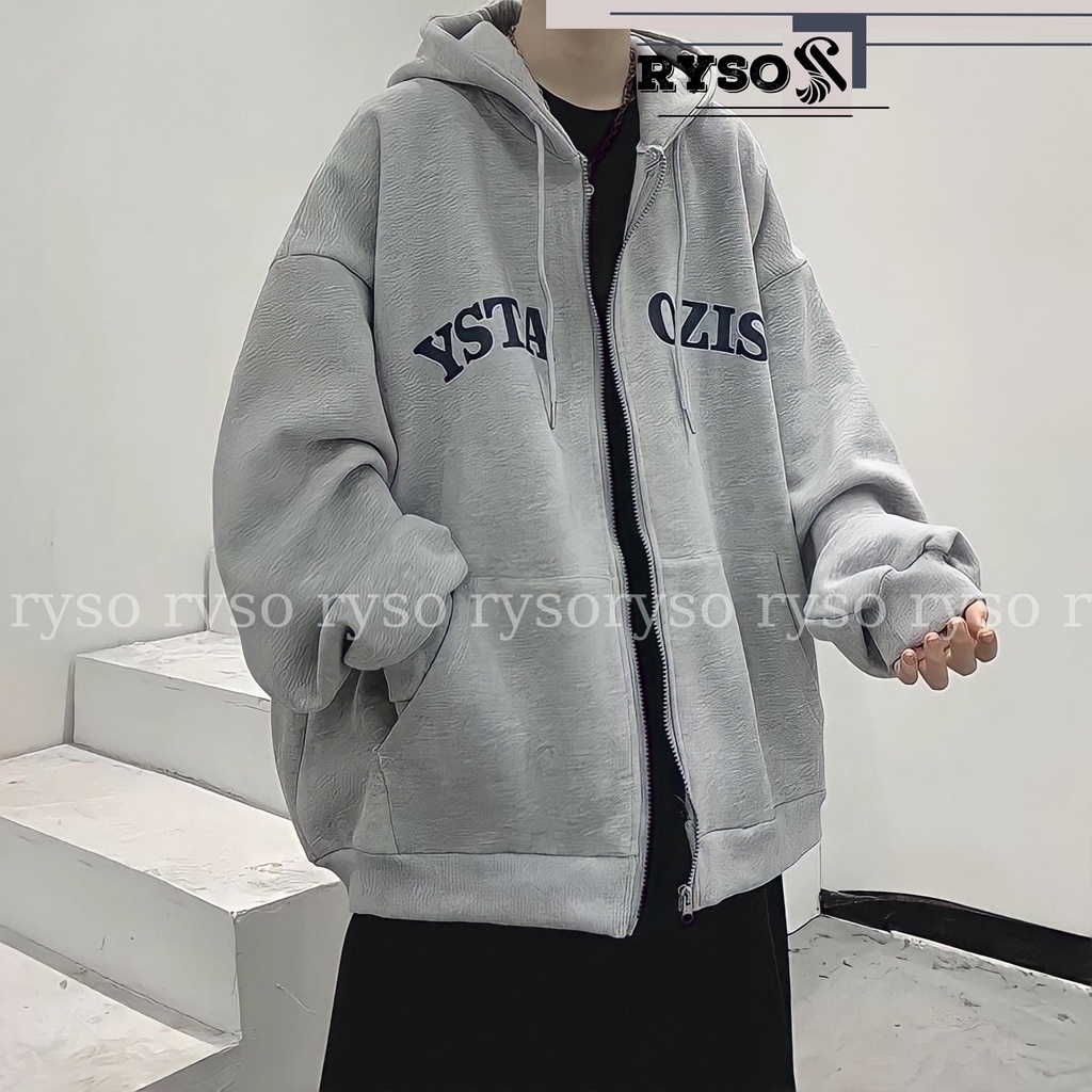 Áo khoác hoodie khoá kéo zip nỉ bông form rộng áo cặp nam nữ unisex dày dặn cao cấp