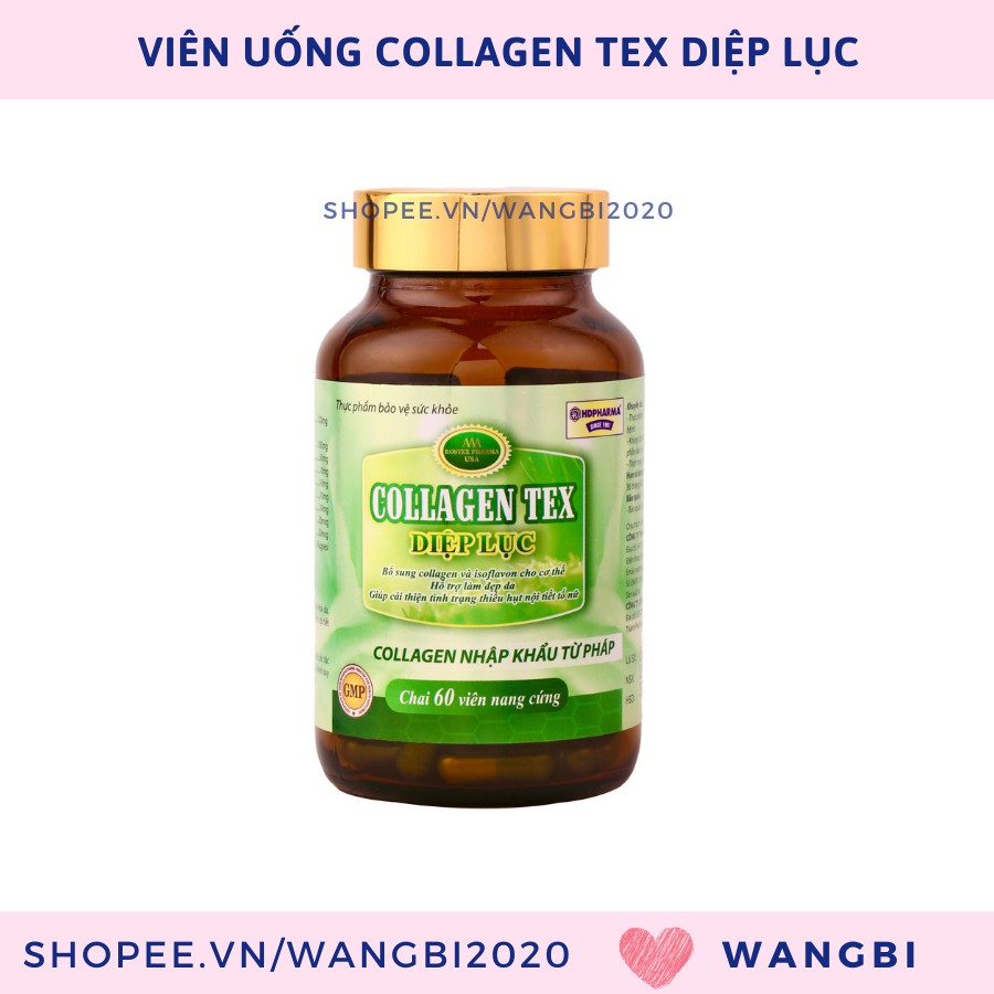 Diệp Lục Collagen Thải Độc Tố Làm Đẹp Da Chống Lão Hóa