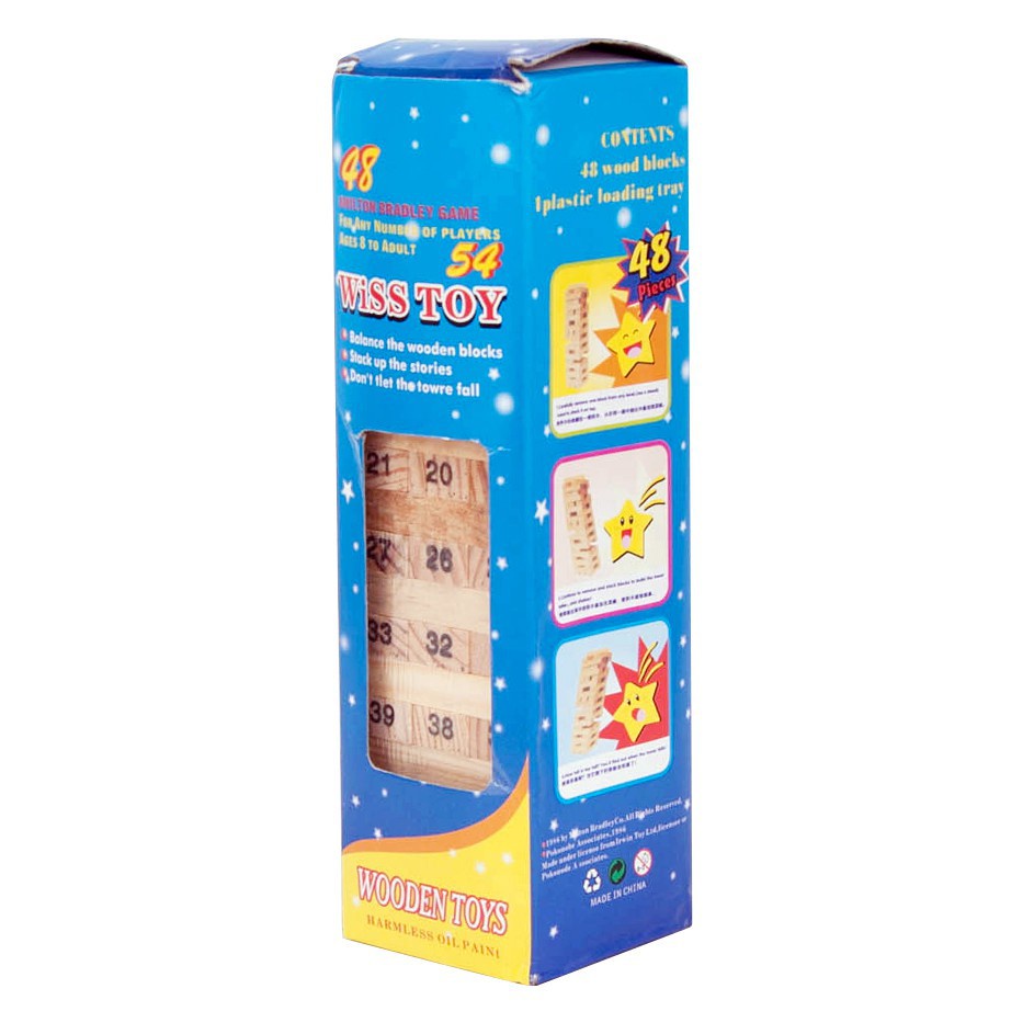 Trò chơi rút gỗ 54 thanh, Bộ đồ chơi rút gỗ tăng khả năng sáng tạo và tư duy cho bé mới 0079843