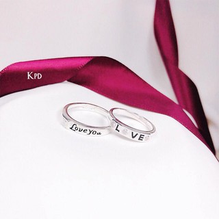 Nhẫn đôi Valentine bạc ý