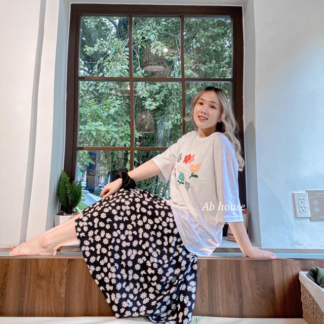 Váy Hoa Cúc Hoạ Mi-Daisy Shirt Ulzzang | BigBuy360 - bigbuy360.vn