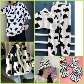 Áo + nón + set + áo khoác bò sữa